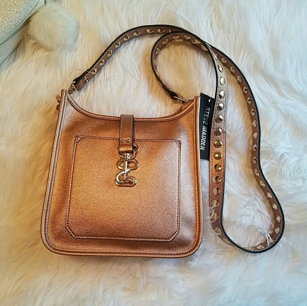 Steve Madden Rose Gold Crossbody Bag